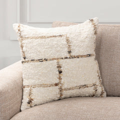 Stonefield Natural/Brown 22"x22" Throw Pillow (Set of 2) - Ornate Home