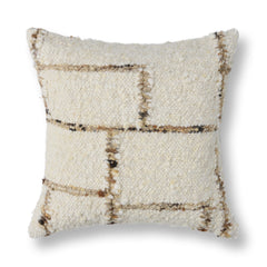Stonefield Natural/Brown 22"x22" Throw Pillow (Set of 2) - Ornate Home