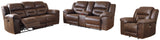 Stoneland Brown Power Reclining Sofa, Loveseat and Recliner - Ornate Home