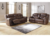 Stoneland Brown Power Reclining Sofa and Loveseat - Ornate Home