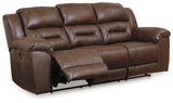Stoneland Brown Power Reclining Sofa and Loveseat - Ornate Home