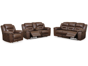 Stoneland Brown Reclining Sofa, Loveseat and Recliner (Online Special Price) - Ornate Home