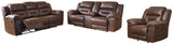 Stoneland Brown Reclining Sofa, Loveseat and Recliner - Ornate Home