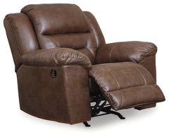 Stoneland Chocolate 2 Reclining Sofas and Recliner - Ornate Home