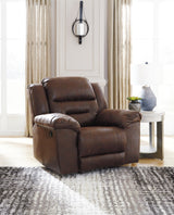 Stoneland Chocolate 2 Reclining Sofas and Recliner - Ornate Home
