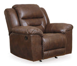 Stoneland Chocolate Manual Recliner (Online Special Price) - Ornate Home