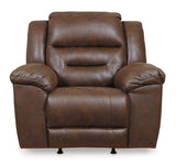 Stoneland Chocolate Manual Recliner - Ornate Home