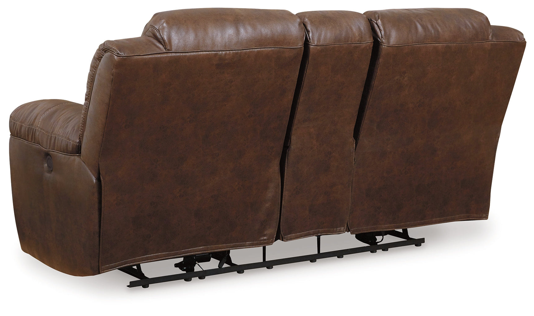 Stoneland Chocolate Power Reclining Loveseat w/ Console (Online Special Price) - Ornate Home