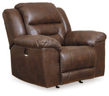 Stoneland Chocolate Power Rocker Recliner - Ornate Home