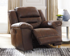 Stoneland Chocolate Power Rocker Recliner - Ornate Home