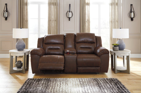 Stoneland Chocolate Reclining Living Room Set - Ornate Home