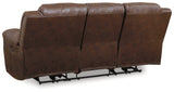 Stoneland Chocolate Reclining Sofa (Online Special Price) - Ornate Home