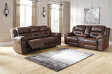 Stoneland Chocolate Reclining Sofa (Online Special Price) - Ornate Home