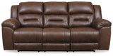 Stoneland Chocolate Reclining Sofa (Online Special Price) - Ornate Home