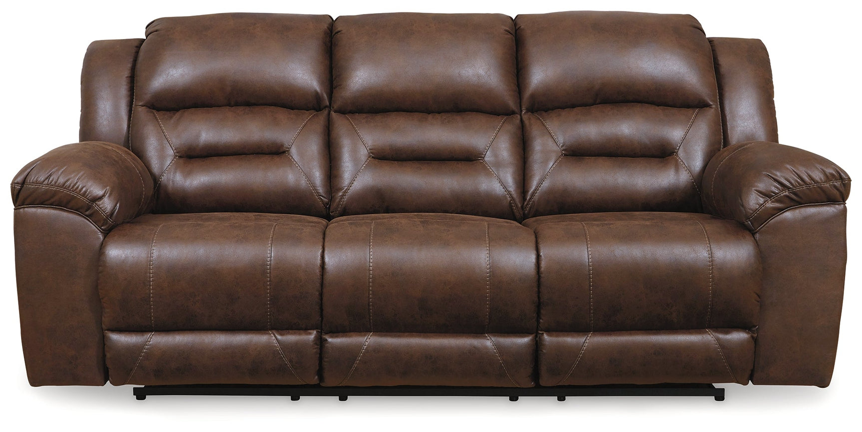 Stoneland Chocolate Reclining Sofa (Online Special Price) - Ornate Home