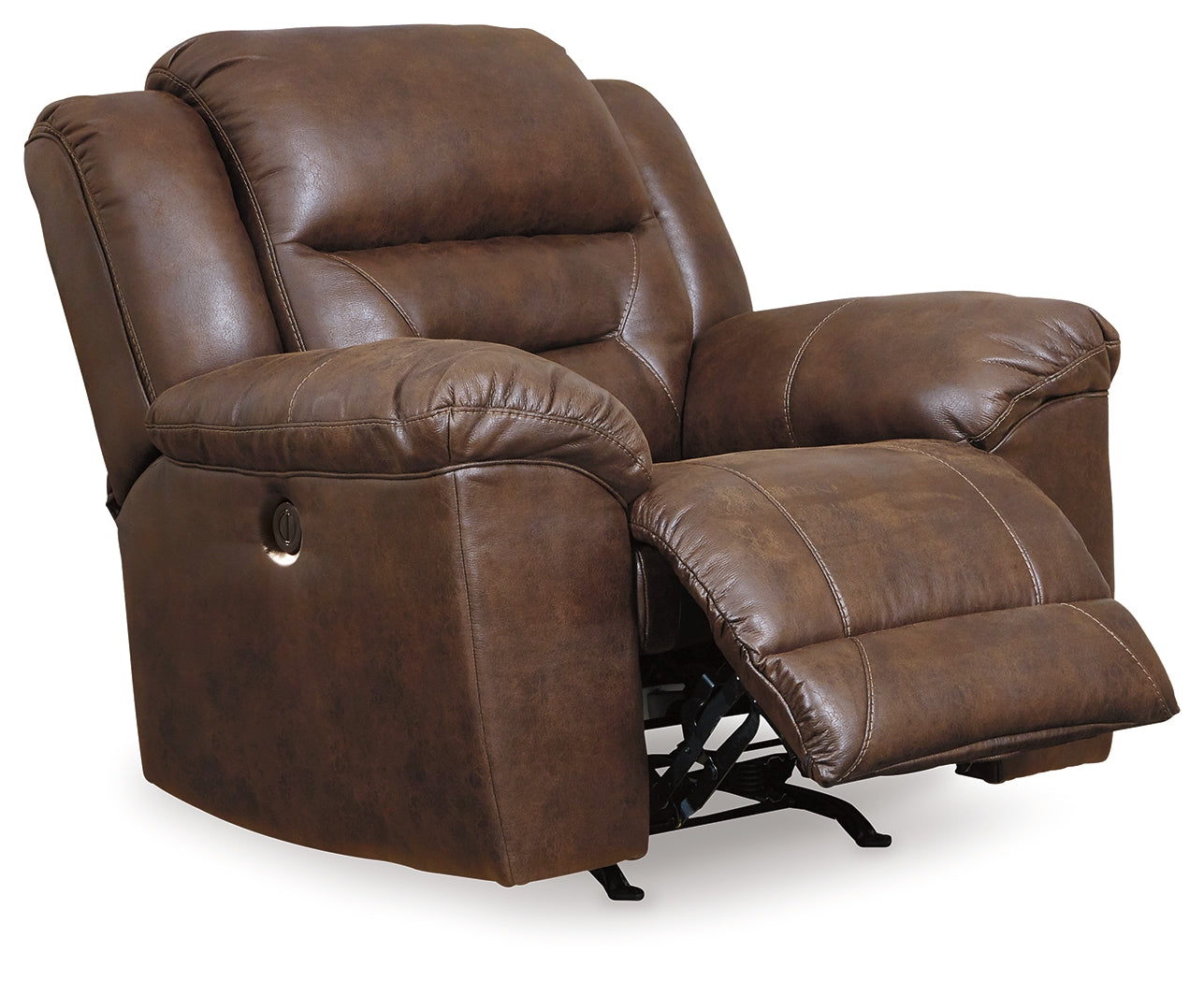 Stoneland Chocolate Reclining Sofa and 2 Power Recliners - Ornate Home