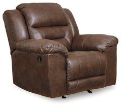 Stoneland Chocolate Reclining Sofa and Recliner - Ornate Home