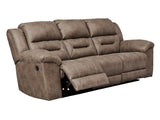 Stoneland Fossil Manual Reclining Sofa (Online Special Price) - Ornate Home