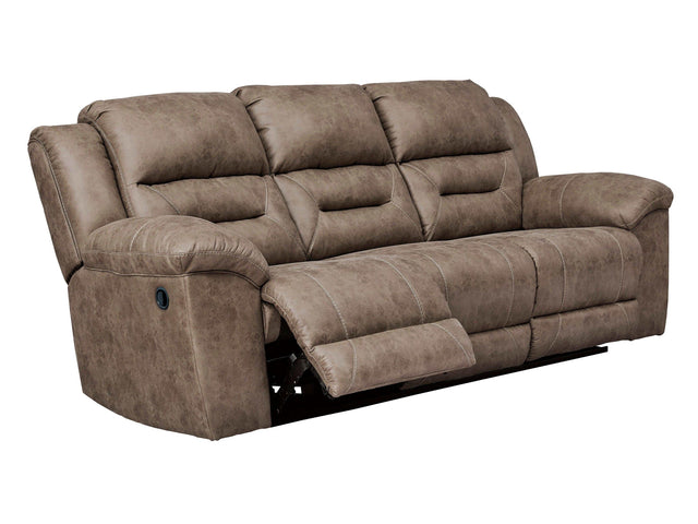 Stoneland Fossil Manual Reclining Sofa (Online Special Price) - Ornate Home