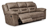 Stoneland Fossil Manual Reclining Sofa (Online Special Price) - Ornate Home