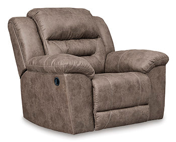 Stoneland Fossil Manual Rocking Recliner (Online Special Price) - Ornate Home