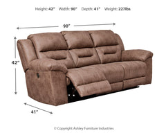 Stoneland Fossil Power Reclining Sofa, Loveseat and Recliner - Ornate Home