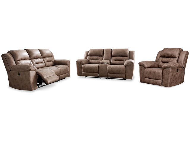 Stoneland Fossil Power Reclining Sofa, Loveseat and Recliner - Ornate Home