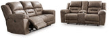 Stoneland Fossil Power Reclining Sofa and Loveseat (Online Special Price) - Ornate Home