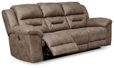 Stoneland Fossil Power Reclining Sofa and Manual Recliner (Online Special Price) - Ornate Home