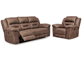 Stoneland Fossil Power Reclining Sofa and Power Recliner - Ornate Home