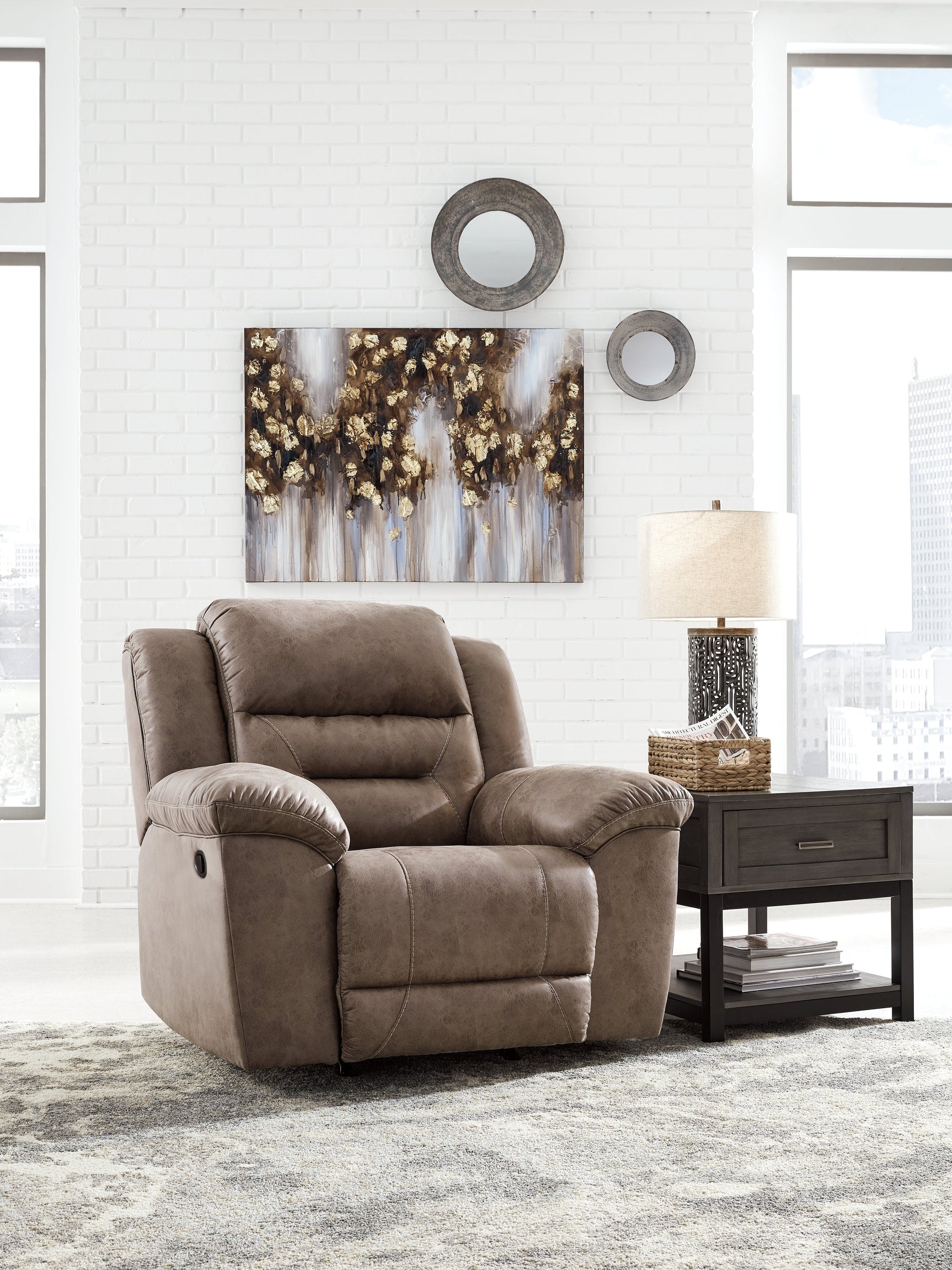 Stoneland Fossil Reclining Sofa & 2 Recliners (Online Special Price) - Ornate Home