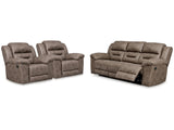 Stoneland Fossil Reclining Sofa & 2 Recliners - Ornate Home
