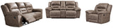 Stoneland Fossil Reclining Sofa, Loveseat and Recliner - Ornate Home
