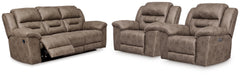 Stoneland Fossil Reclining Sofa and 2 Power Recliners - Ornate Home