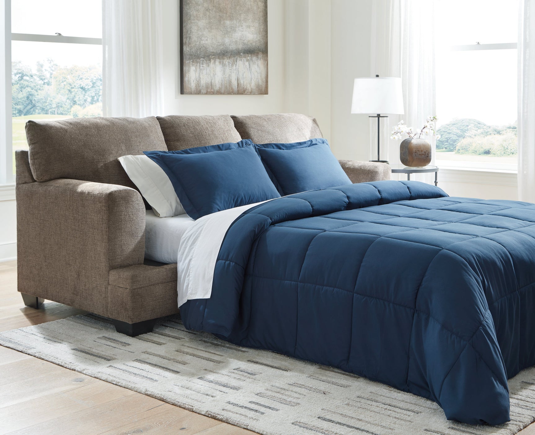 Stonemeade Nutmeg Queen Sofa Sleeper and Loveseat (Online Special Price) - Ornate Home