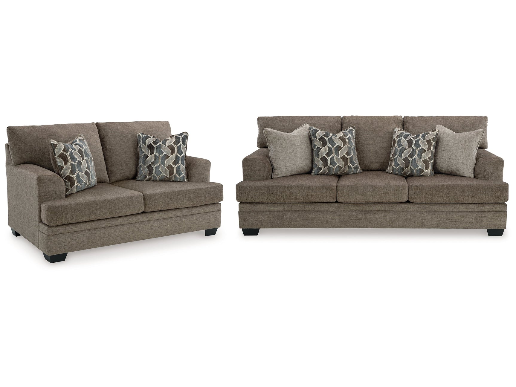 Stonemeade Nutmeg Queen Sofa Sleeper and Loveseat - Ornate Home