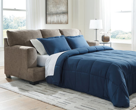 Stonemeade Nutmeg Queen Sofa Sleeper and Loveseat - Ornate Home