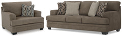 Stonemeade Nutmeg Queen Sofa Sleeper and Oversized Chair - Ornate Home