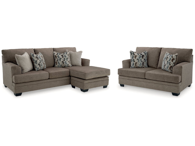Stonemeade Nutmeg Sofa Chaise & Loveseat (Online Special Price) - Ornate Home