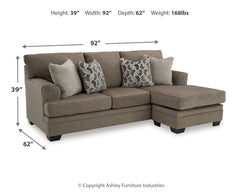 Stonemeade Nutmeg Sofa Chaise - Ornate Home