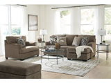 Stonemeade Nutmeg Sofa Chaise, Oversized Chair and Ottoman - Ornate Home