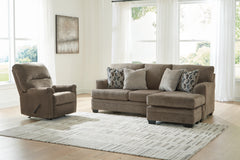 Stonemeade Nutmeg Sofa Chaise & Recliner - Ornate Home