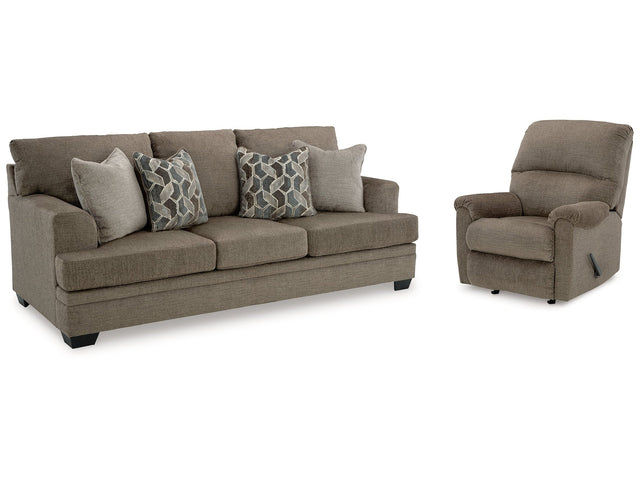 Stonemeade Nutmeg Sofa & Recliner (Online Special Price) - Ornate Home