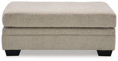 Stonemeade Taupe Ottoman - Ornate Home