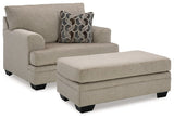 Stonemeade Taupe Oversized Chair and Ottoman  (Online Special Price) - Ornate Home