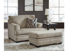 Stonemeade Taupe Oversized Chair and Ottoman - Ornate Home