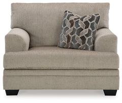 Stonemeade Taupe Oversized Chair and Ottoman - Ornate Home