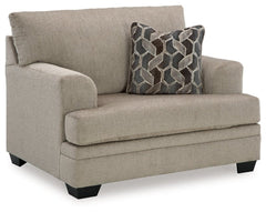 Stonemeade Taupe Oversized Chair and Ottoman - Ornate Home