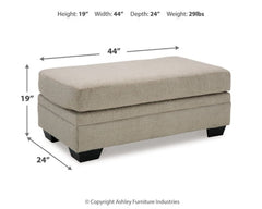 Stonemeade Taupe Oversized Chair and Ottoman - Ornate Home