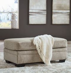 Stonemeade Taupe Oversized Chair and Ottoman - Ornate Home